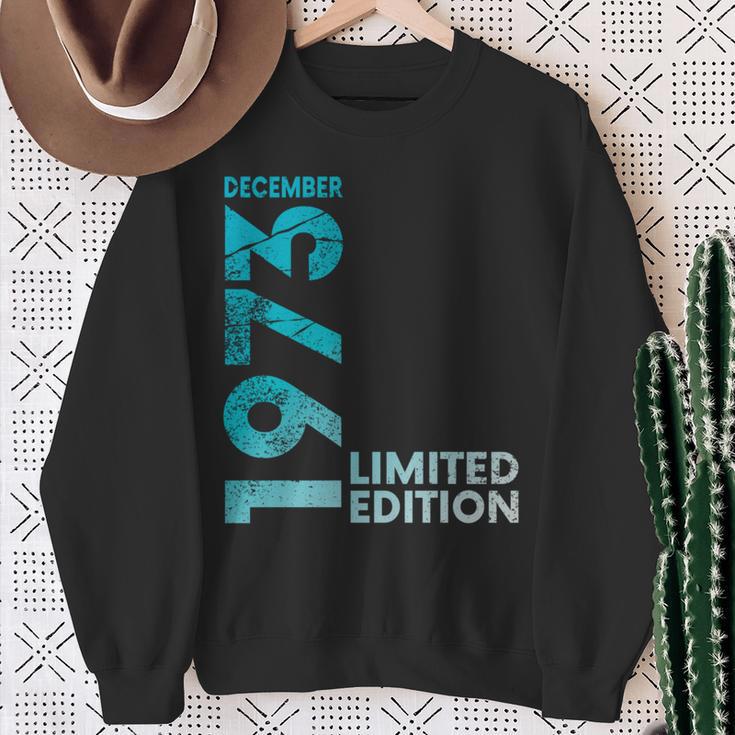 Vintage 50 Birthday I Limited Edition December 1973 長袖tシャツ スウェットシャツ 年配の女性への贈り物