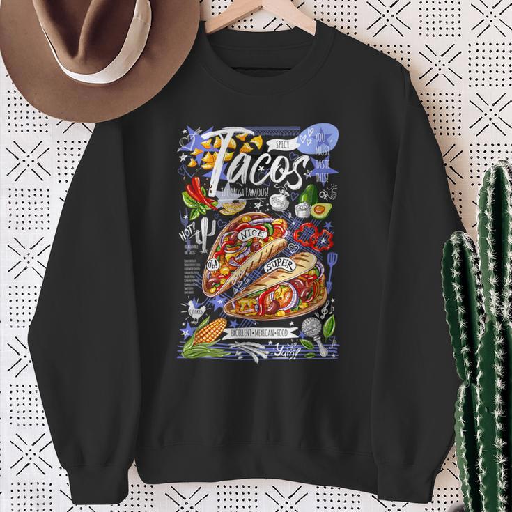 Ways To My Heart Cool Mexican Tacos Menuhortleeve スウェットシャツ 年配の女性への贈り物