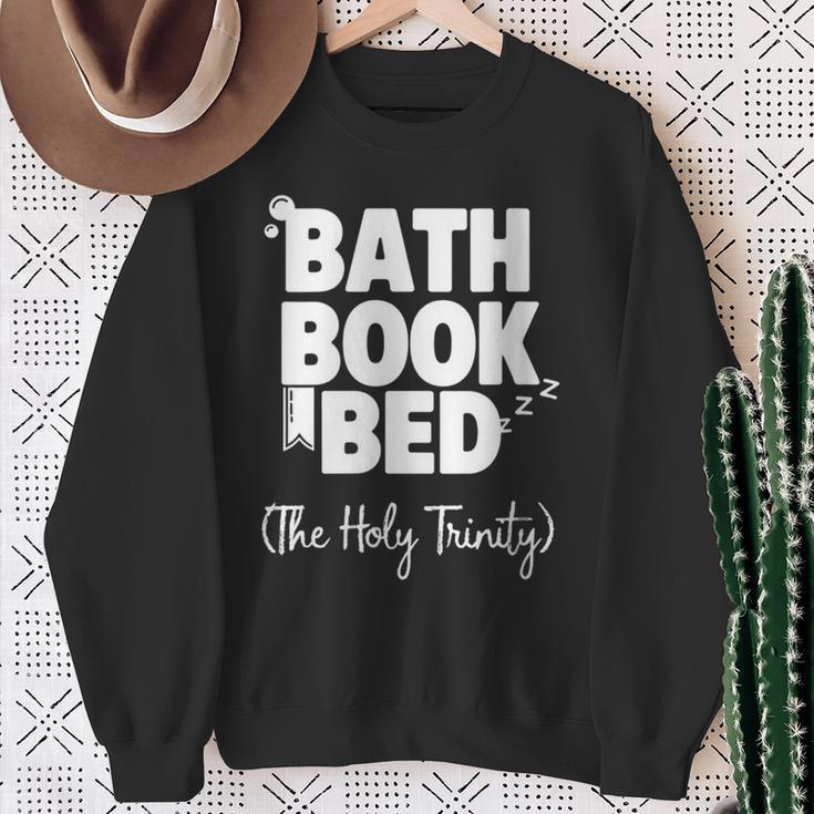 Women's Bath Book Bed Book Lover Self-Care For Women Sweatshirt Gifts for Old Women