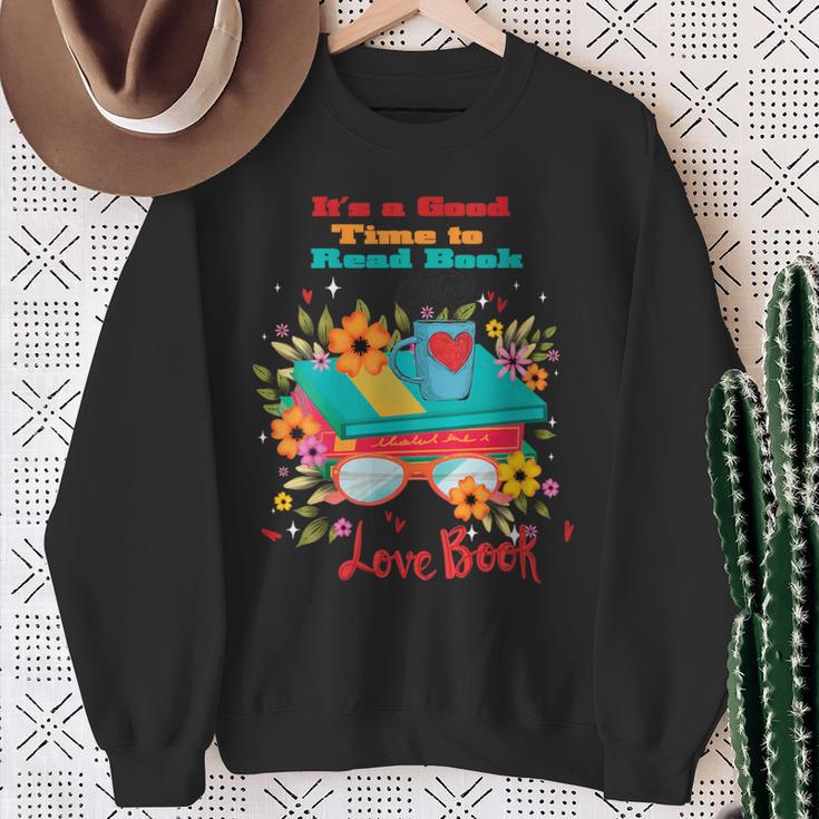 Women's Good Days Read Book Coffee Floral Reader Love Book Sweatshirt Gifts for Old Women Women's Good Days Read Book Coffee Floral Reader Love Book Sweatshirt Gifts for Old Women