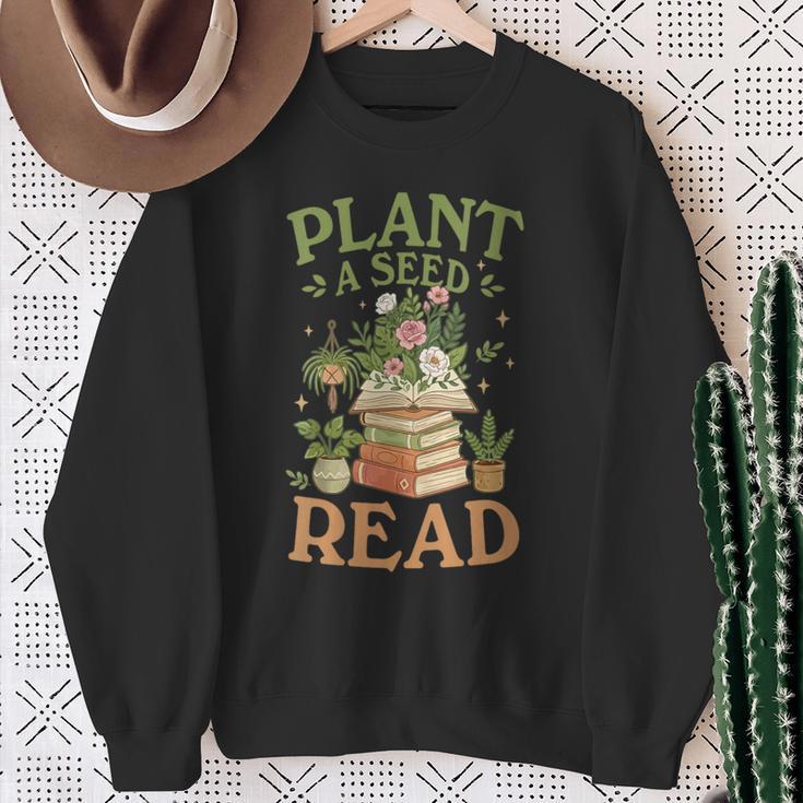 Women's Plant A Seed Read Summer Reading 2026 Teacher Librarian Book Sweatshirt Gifts for Old Women Women's Plant A Seed Read Summer Reading 2026 Teacher Librarian Book Sweatshirt Gifts for Old Women