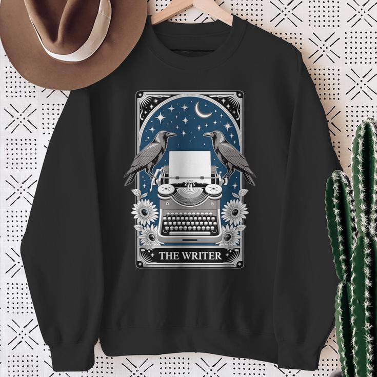 The Writer Typewriter Crow Writing Journalist Book Writer Sweatshirt Gifts for Old Women The Writer Typewriter Crow Writing Journalist Book Writer Sweatshirt Gifts for Old Women