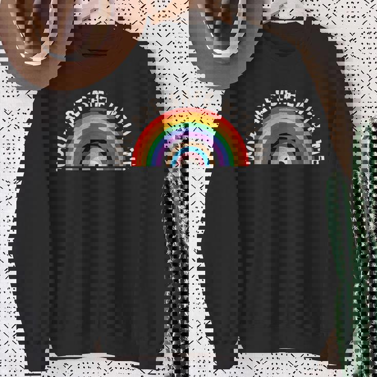 You Areafe With Me スウェットシャツ 年配の女性への贈り物