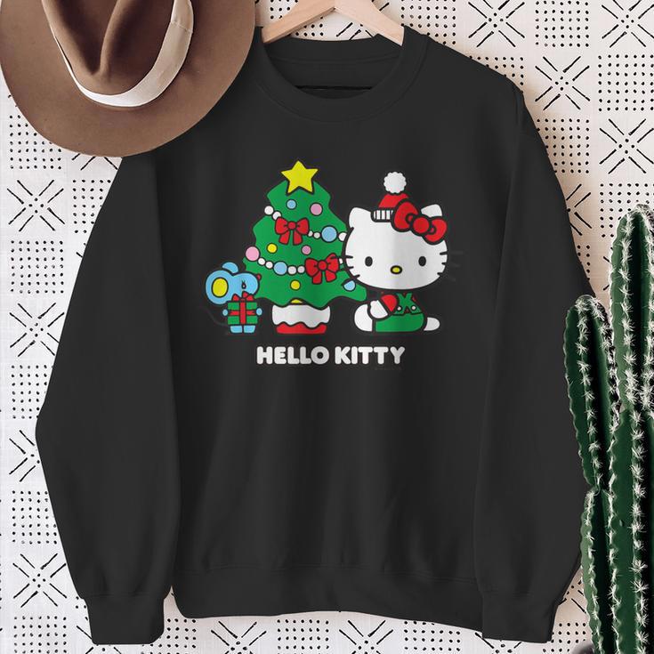 【クリスマス特集】Usデザイン ハローキティ クリスマスツリー スウェットシャツ 年配の女性への贈り物