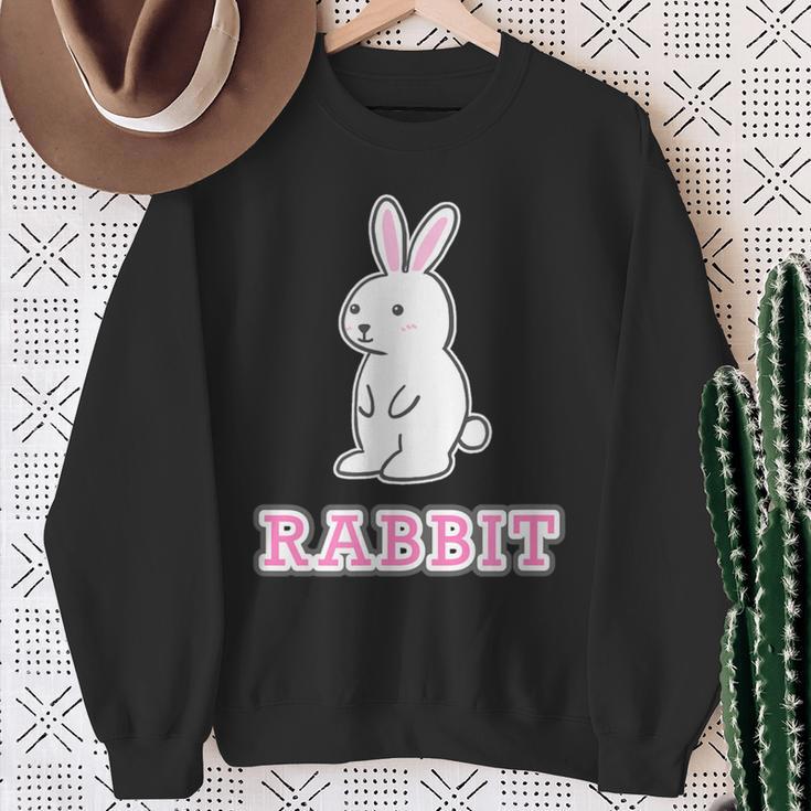 うさぎ Rabbit『ハロー』兎【どうぶつフレンズ】グッズ ゆるくて かわいい イラスト スウェットシャツ 年配の女性への贈り物