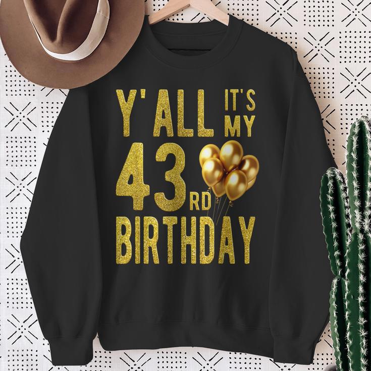 みんな私の43歳の誕生日面白いハッピー43歳の誕生日 スウェットシャツ 年配の女性への贈り物