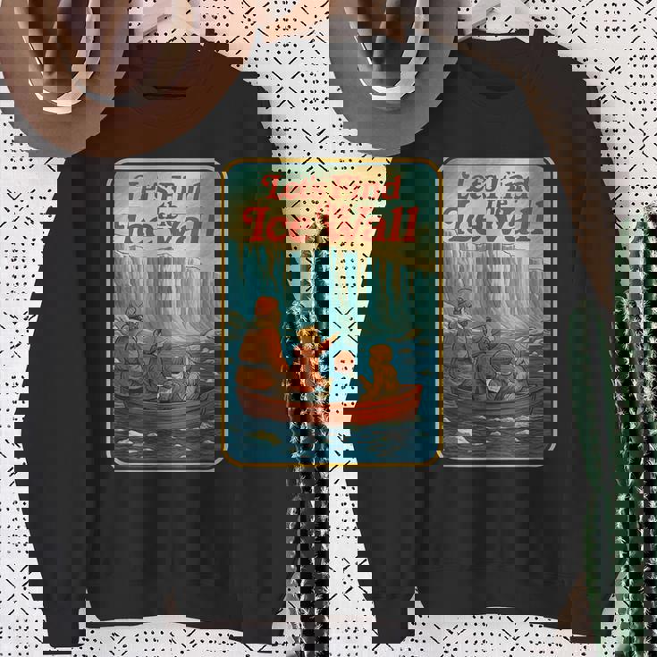 アイスウォールを見つけよう-ファニーフラットアース スウェットシャツ 年配の女性への贈り物