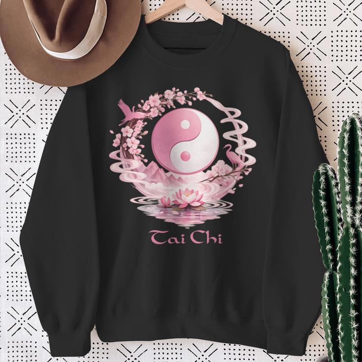 インストラクターと実践者のための太極拳tシャツ 長袖tシャツ スウェットシャツ 年配の女性への贈り物