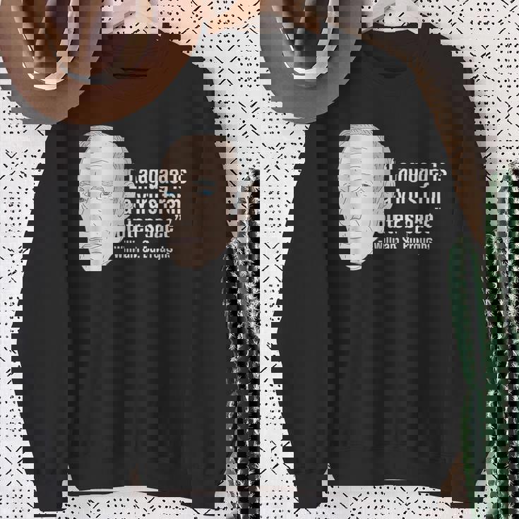 ウィリアム・バロウズ ビート詩人の名言 ビートジェネレーション スウェットシャツ 年配の女性への贈り物