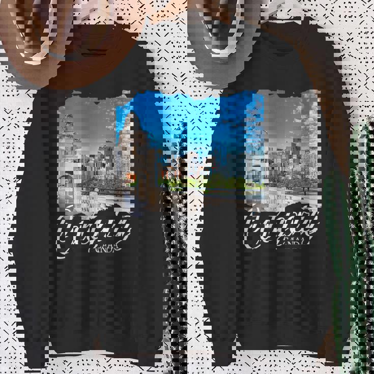 カナダのお土産カルガリー スウェットシャツ 年配の女性への贈り物