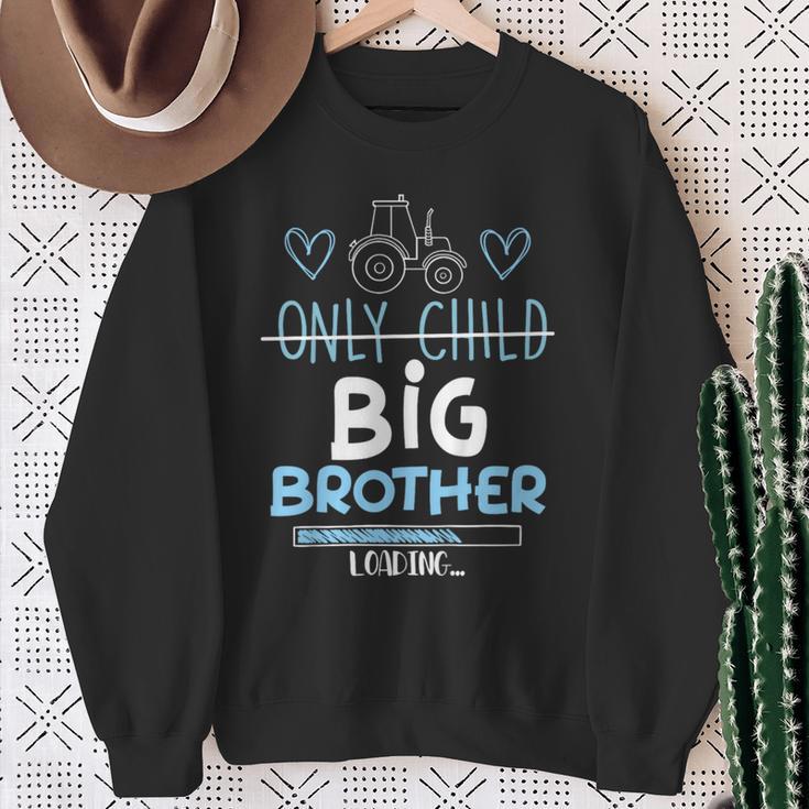キッズ Big Brother Only Child Tractor Baby Reveal スウェットシャツ 年配の女性への贈り物