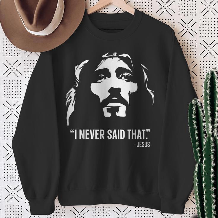 クリスチャンtシャツ Jesus Christ Died I Neveraid That スウェットシャツ 年配の女性への贈り物