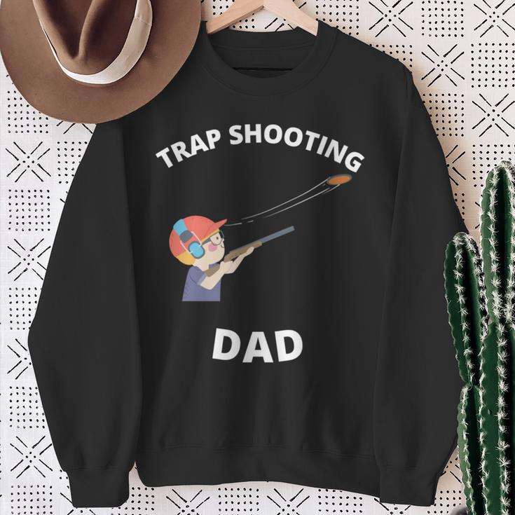 クレイトラップ 射撃 お父さん アウトドア スポーツ メンズ 長袖tシャツ スウェットシャツ 年配の女性への贈り物
