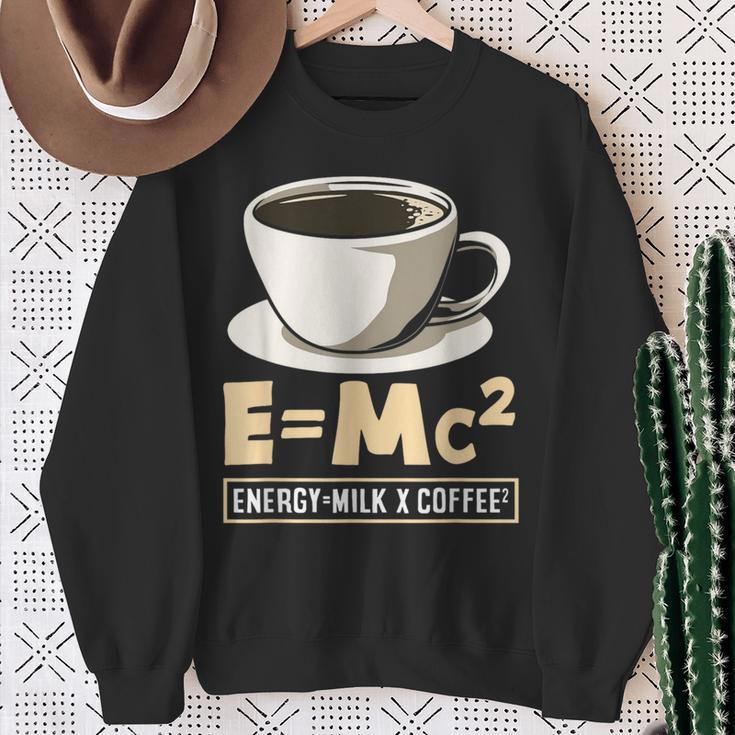 コーヒーラバーエナジーミルクコーヒー EMc² スウェットシャツ 年配の女性への贈り物