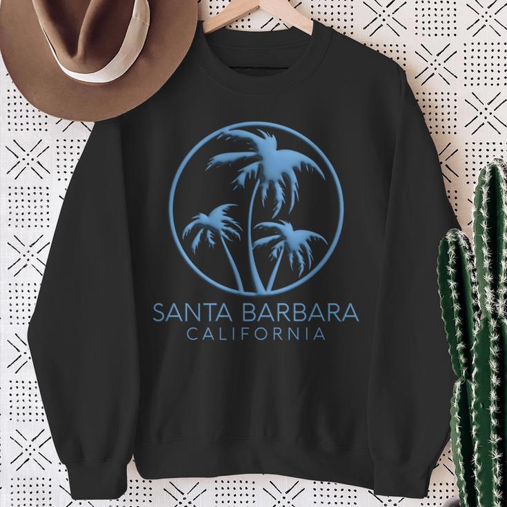 サンタ バーバラ ビーチ カリフォルニア サーフ ヴィンテージ カリ イスラビスタ 長袖tシャツ スウェットシャツ 年配の女性への贈り物