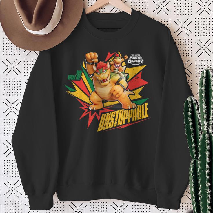 ザ・スーパーマリオギャラクシー・ムービー Bowser Unstoppable スウェットシャツ 年配の女性への贈り物