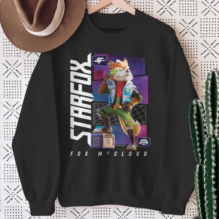 ザ・スーパーマリオギャラクシー・ムービー Fox Mccloud Hero Pose 長袖tシャツ スウェットシャツ 年配の女性への贈り物