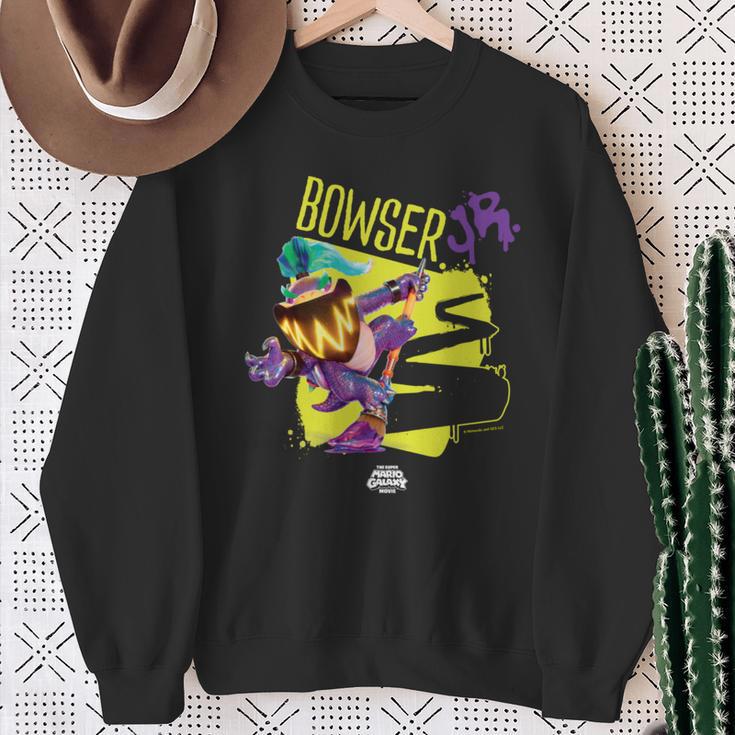 ザ・スーパーマリオギャラクシー・ムービー Wonder Bowser Jr Power 長袖tシャツ スウェットシャツ 年配の女性への贈り物
