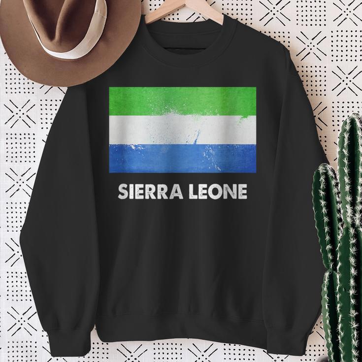 シエラレオネ国旗tシャツ スウェットシャツ 年配の女性への贈り物