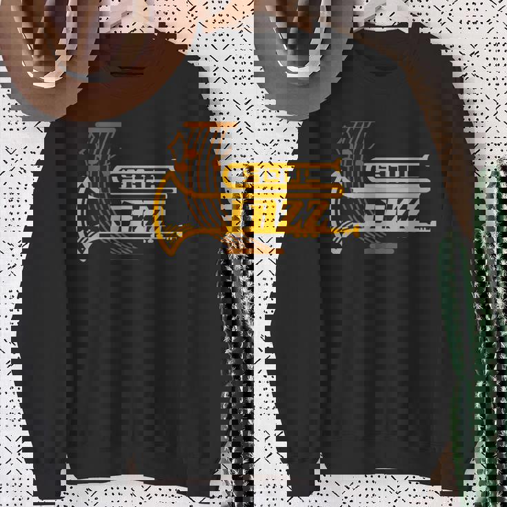 ジャズ・ソウル ジャズ・ミュージシャン トランペッター シートミュージック スウェットシャツ 年配の女性への贈り物