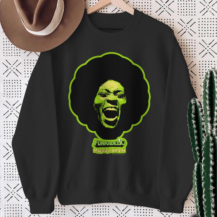 ジョージ・クリントン・ファンカデリック・グリーン・マゴット・ブレイン 長袖tシャツ スウェットシャツ 年配の女性への贈り物