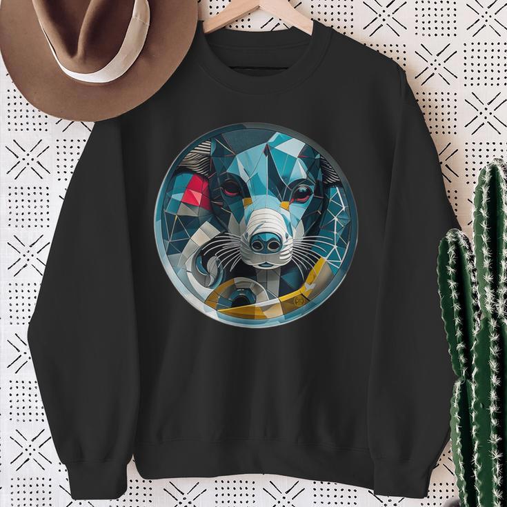 スピリットガイド-犬 スウェットシャツ 年配の女性への贈り物