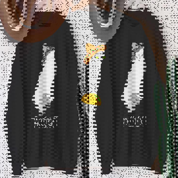 タコキャット-楽しい猫の回文 スウェットシャツ 年配の女性への贈り物