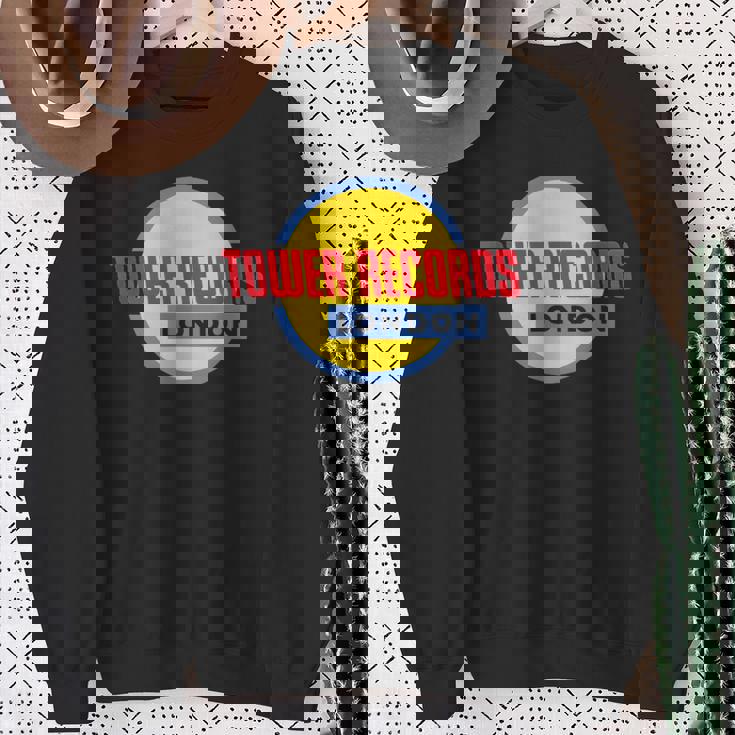 タワーレコード ロンドン 音楽 レトロ ヴィンテージ スウェットシャツ 年配の女性への贈り物