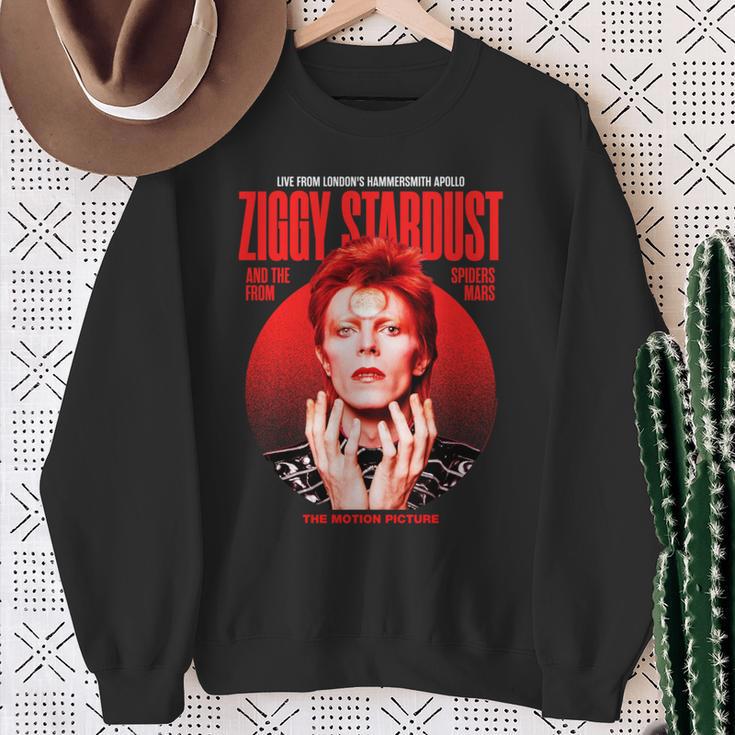 デヴィッド・ボウイ ジギー スターダスト モーションピクチャー カラー スキタ写真 長袖tシャツ スウェットシャツ 年配の女性への贈り物
