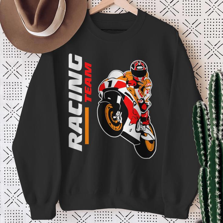 バイクレース Motorcycle Racing スウェットシャツ 年配の女性への贈り物