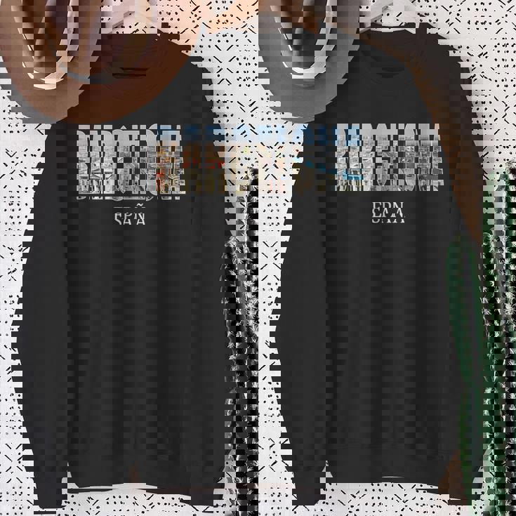 バルセロナ スペイン ジャージ バルセロナ エスパーニャ ヴィンテージ お土産 スウェットシャツ 年配の女性への贈り物