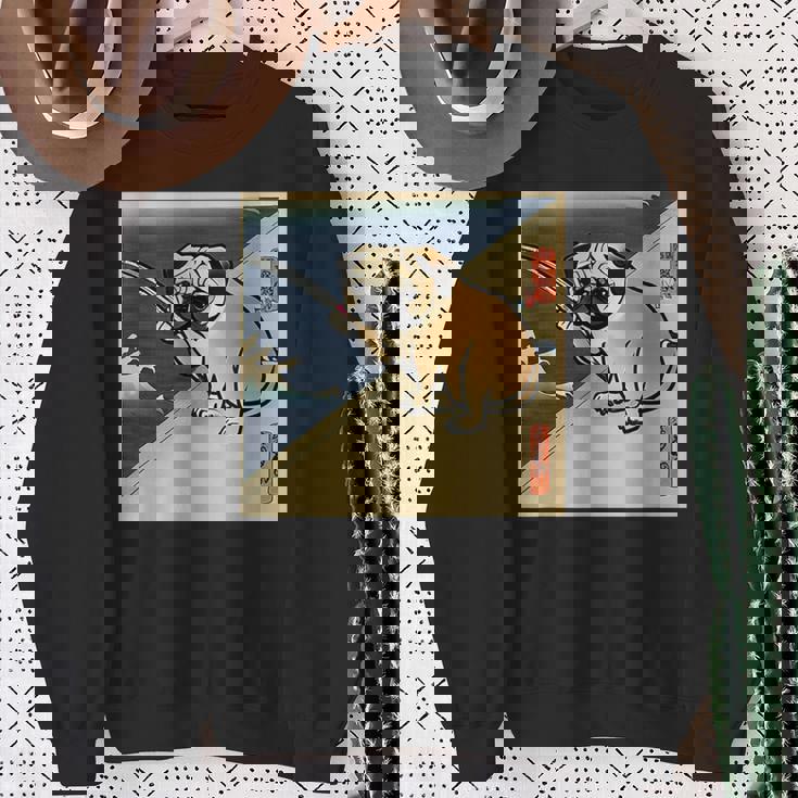 パグ 犬 面白いtシャツ イヌ 釣り メンズ おもしろ 面白い 服 おもしろグッズ 文字tシャツ ネタ 海釣り 川釣り スウェットシャツ 年配の女性への贈り物