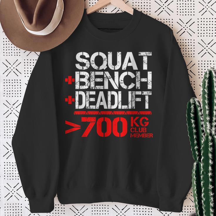 パワーリフティング700kgクラブメンブ Powerlifting 700 Kg Club Member スウェットシャツ 年配の女性への贈り物