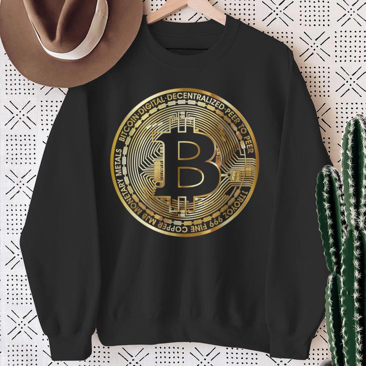 ビットコインbtcコイン暗号トレーダーBitcoinフューチャーフリーダムギフト スウェットシャツ 年配の女性への贈り物
