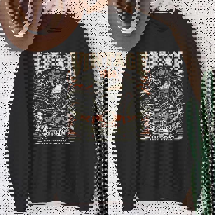 ビンテージ 1960 1960年生まれ 64歳の誕生日 バイクバイカー 長袖tシャツ スウェットシャツ 年配の女性への贈り物
