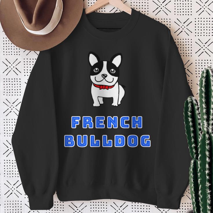 フレンチブルドッグ さん 犬【どうぶつフレンズ】グッズ ゆるくて かわいい イラスト 長袖tシャツ スウェットシャツ 年配の女性への贈り物