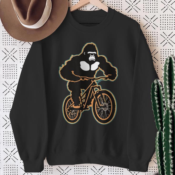 マウンテンバイク ゴリラ ダウンヒル ライダー Mtb スウェットシャツ 年配の女性への贈り物