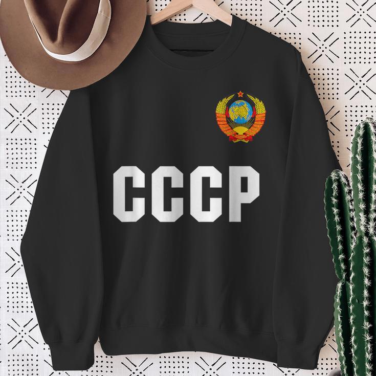 ロシアcccp ソ連ロシアサッカージャージーtシャツ スウェットシャツ 年配の女性への贈り物