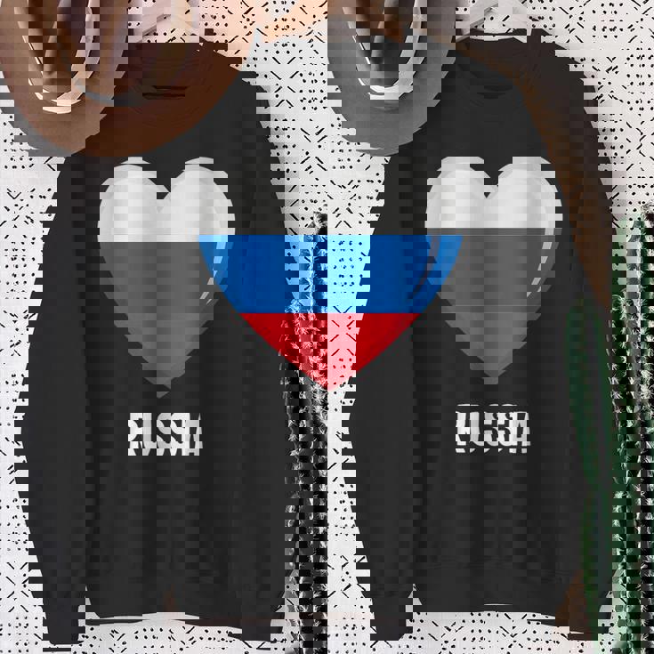 ロシア国旗シャツ スウェットシャツ 年配の女性への贈り物