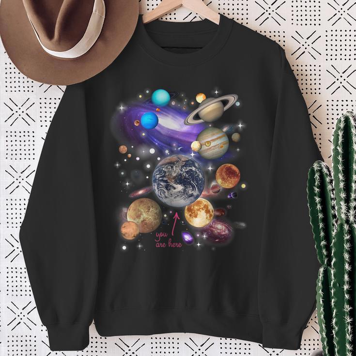 太陽系 太陽系の惑星 -Olarystem Planets スウェットシャツ 年配の女性への贈り物