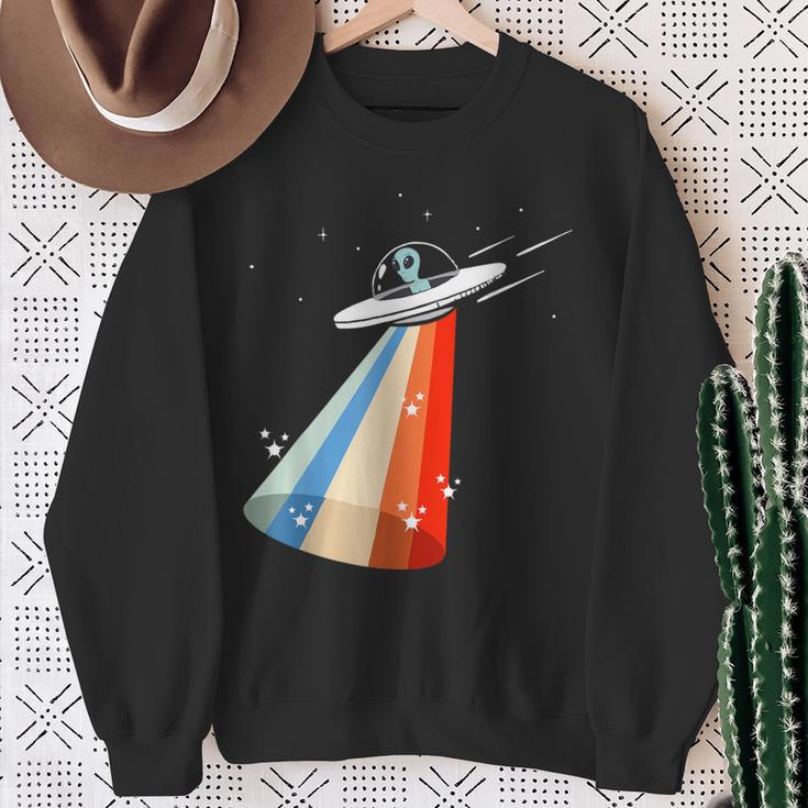宇宙人誘引ufo 地球外飛行スペース エイリアン スウェットシャツ 年配の女性への贈り物