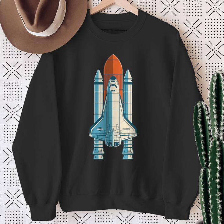 宇宙飛行士 スペースクラフト 宇宙旅行 スペースシャトル スウェットシャツ 年配の女性への贈り物