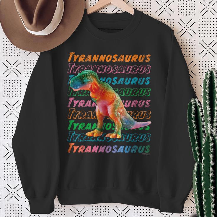 恐竜 Tyrannosaurus ティラノサウルス スウェットシャツ 年配の女性への贈り物