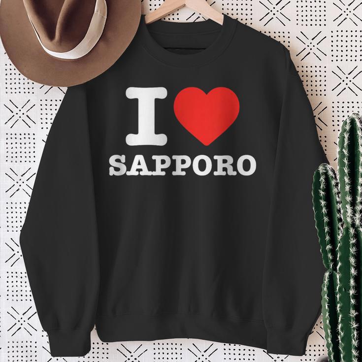 札幌大好き- I Loveapporo スウェットシャツ 年配の女性への贈り物