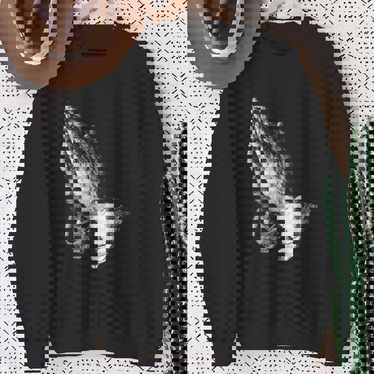 祈りの手 スウェットシャツ 年配の女性への贈り物