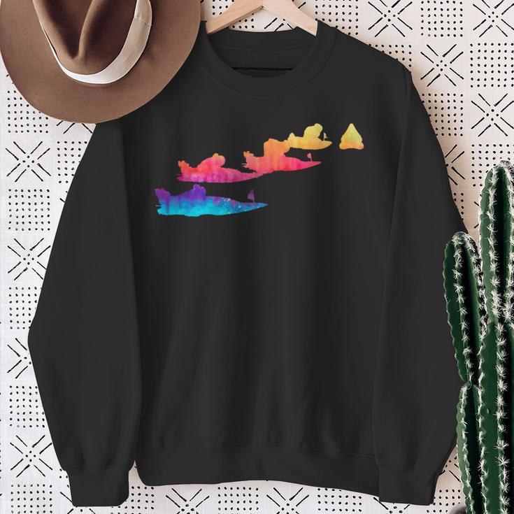 競艇 ボートレース ターン ビンテージ 面白いtシャツ メンズ おもしろ 面白 ネタ 面白グッズ 長袖tシャツ スウェットシャツ 年配の女性への贈り物