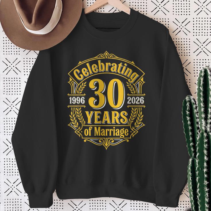 結婚30周年 結婚記念日 1996年 2026年 結婚30年 スウェットシャツ 年配の女性への贈り物