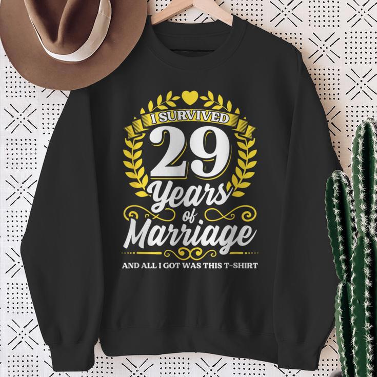 結婚して29年目の結婚記念日を乗り越えた スウェットシャツ 年配の女性への贈り物