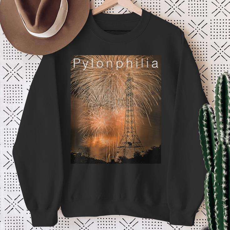 送電鉄塔 -Pylonphilia- スウェットシャツ 年配の女性への贈り物