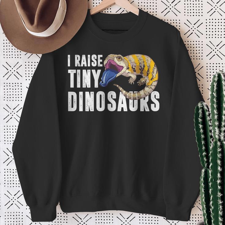 面白い青い舌のキンク I Pull Little Dinosaurs スウェットシャツ 年配の女性への贈り物